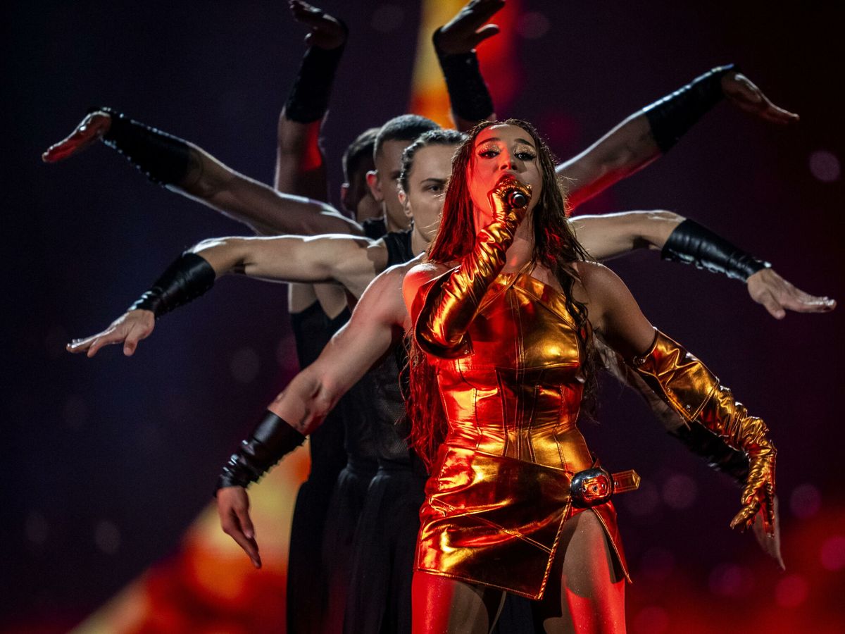 Foto: Nutsa Buzaladze en la segunda semifinal del Festival de Eurovisión, el pasado 9 de mayo. (EFE)