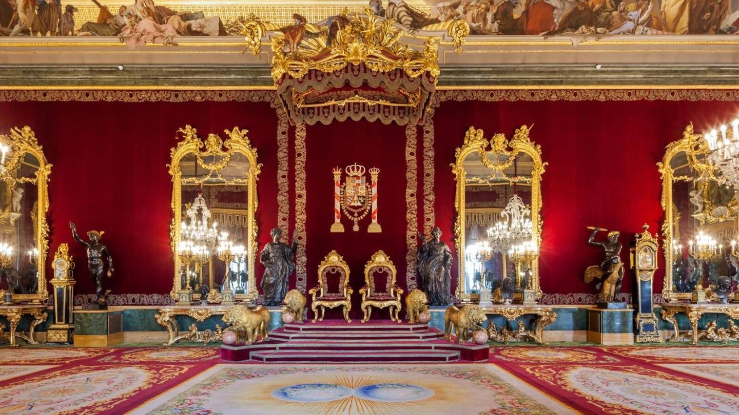 La sala del trono del Palacio Real de Madrid. (Cortesía/Patrimonio Nacional)