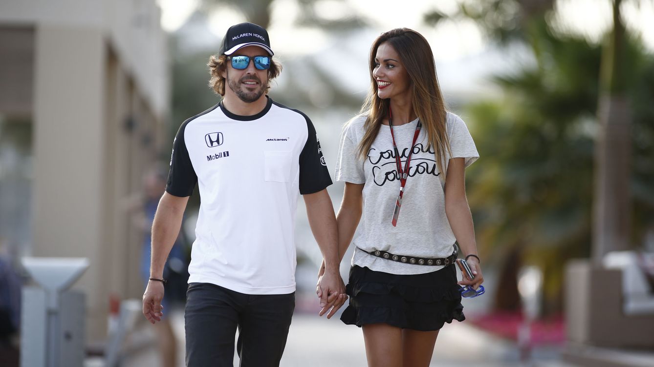 Foto: Fernando Alonso y Lara Alvarez en una imagen de archivo (Gtres)