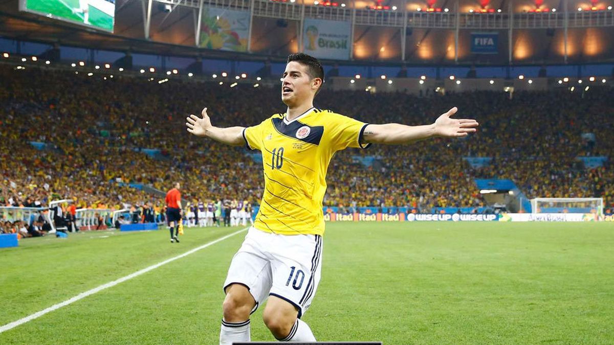 James Rodríguez se erige en figura mundial y su Colombia ya reta a Brasil