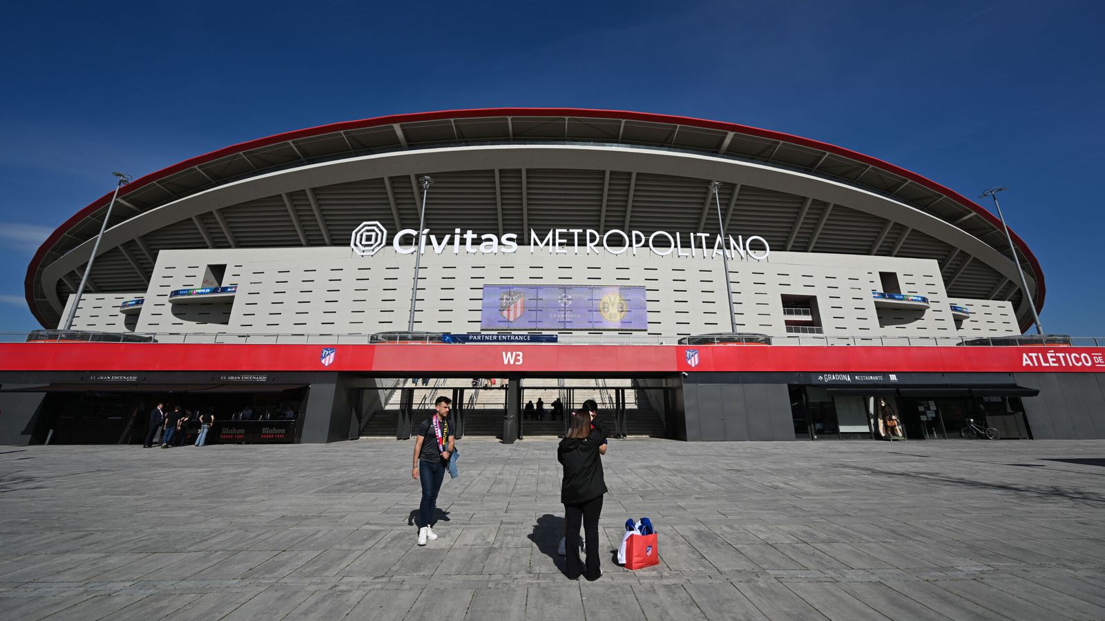 Vista del estadio de fútbol del Atlético de Madrid, Cívitas Metropolitano.