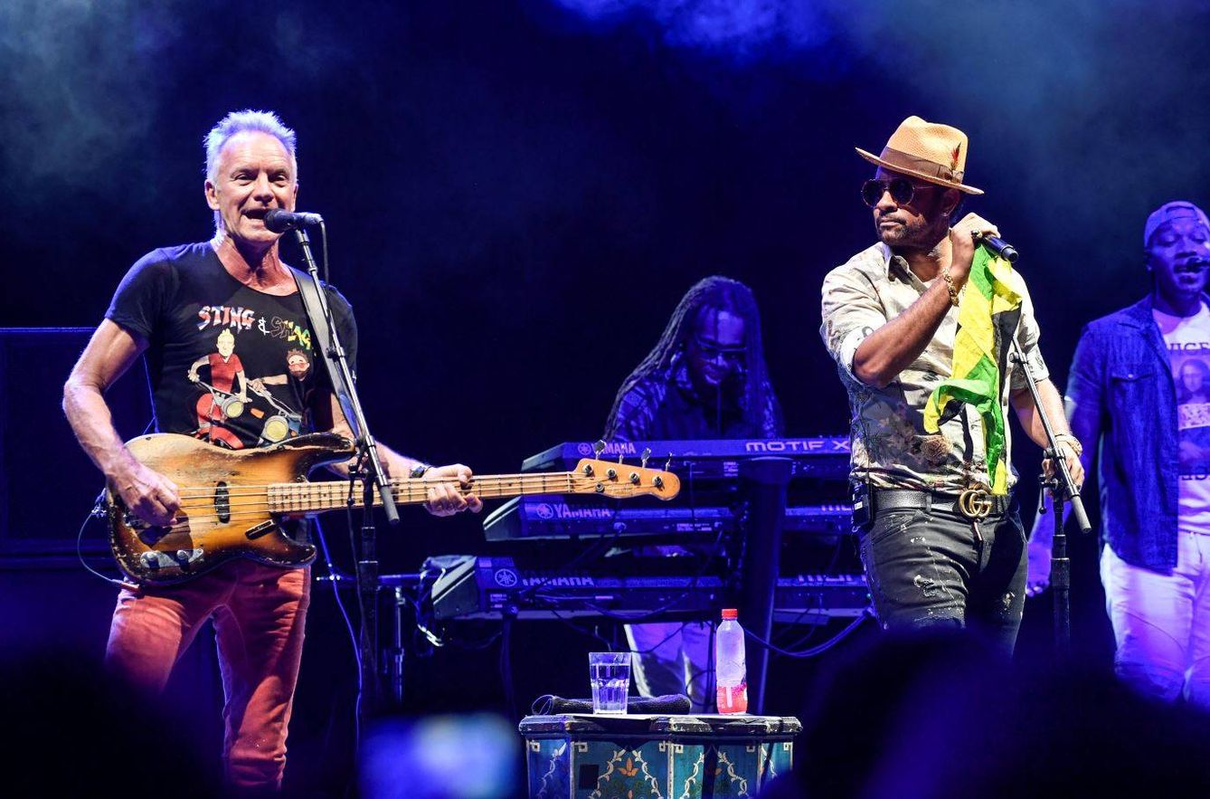 Sting y Shaggy durante el concierto. (Foto: Starlite)