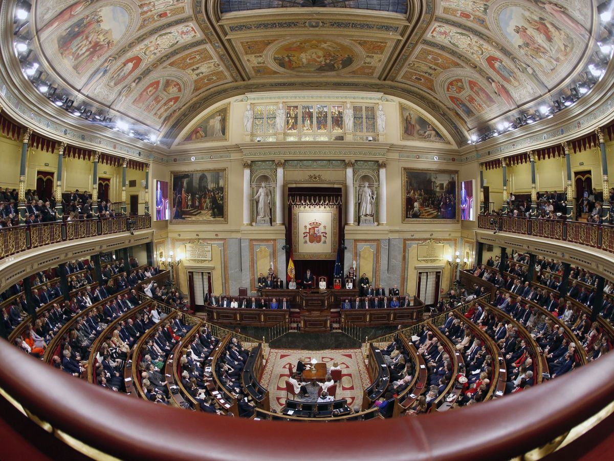 Foto: Vista general del hemiciclo del Congreso de los Diputados. (EFE)