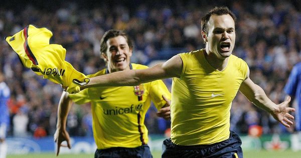 Foto: El 6 de mayo de 2009, Iniesta marcó en Stamford Bridge el gol que le dio al Barcelona el pase a la final de Champions. (EFE)