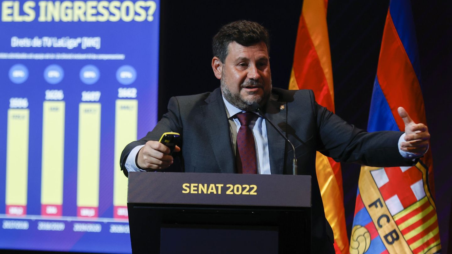 Eduard Romeu, vicepresidente económico del Barcelona. (EFE/Toni Albir)