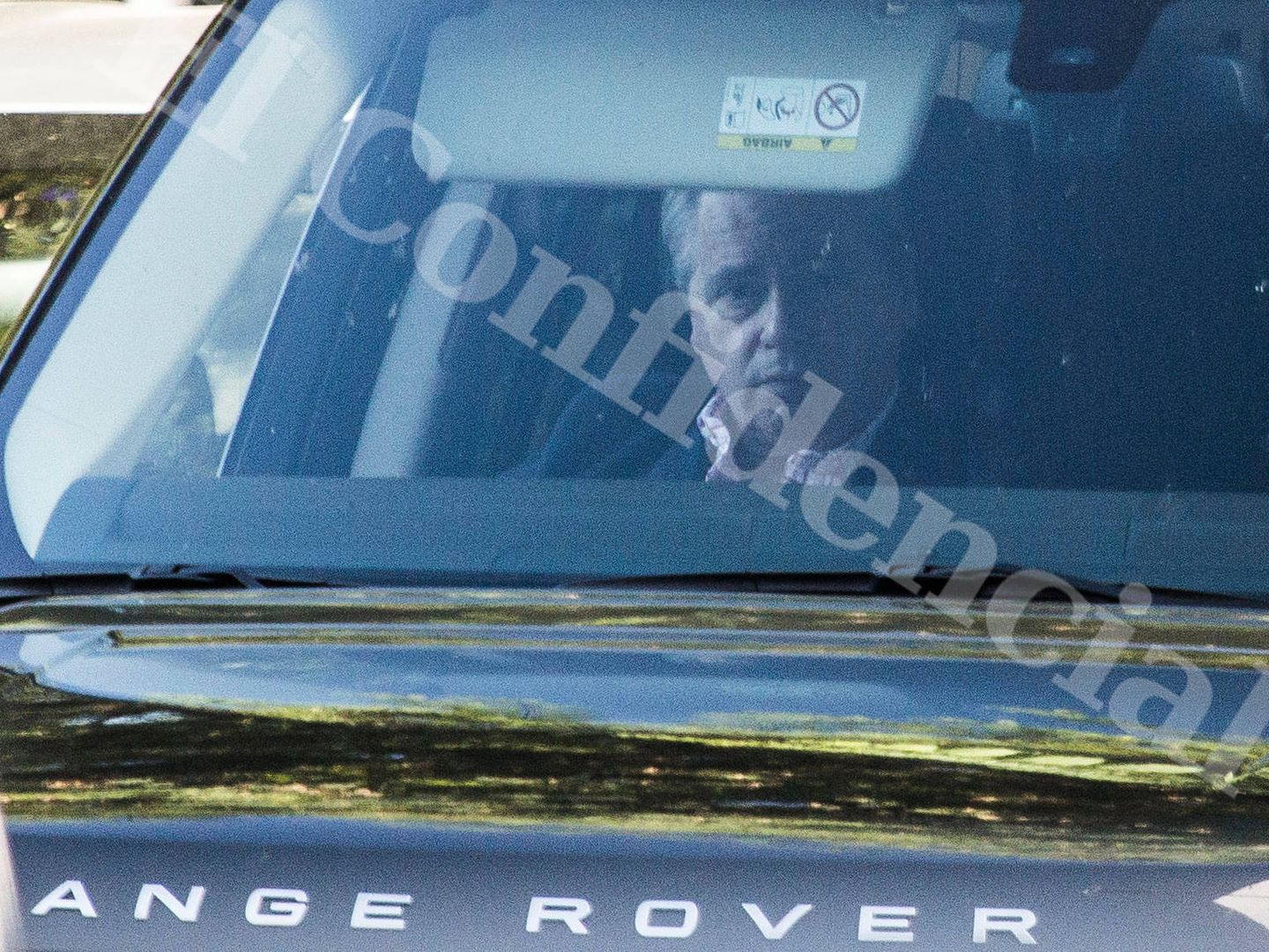 Aristrain, en su coche antes del juicio. (Fernando Ruso)