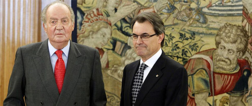 Foto: Mas pidió al Rey ayuda para que Rajoy relaje el déficit de las autonomías