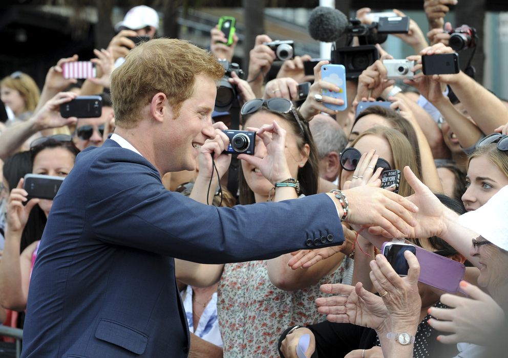 Foto: El príncipe Harry este fin de semana durante su visita oficial a Australia. (I.C.)