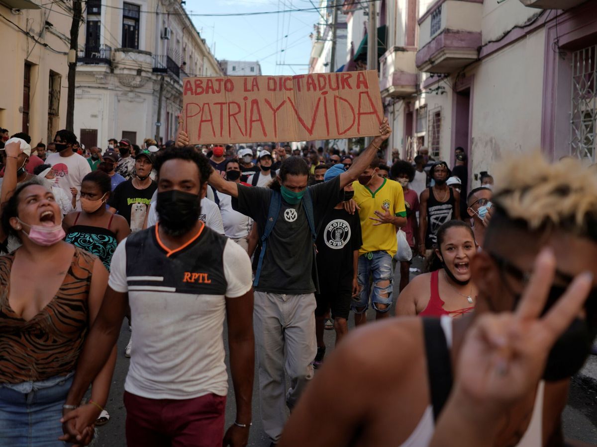 Foto: Protestas en La Habana. (Reuters)