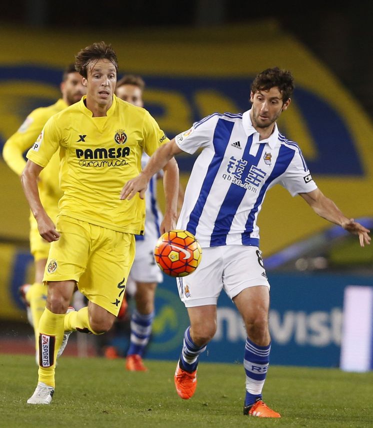 Foto: Granero, en el partido de la Real contra el Villarreal. (EFE)