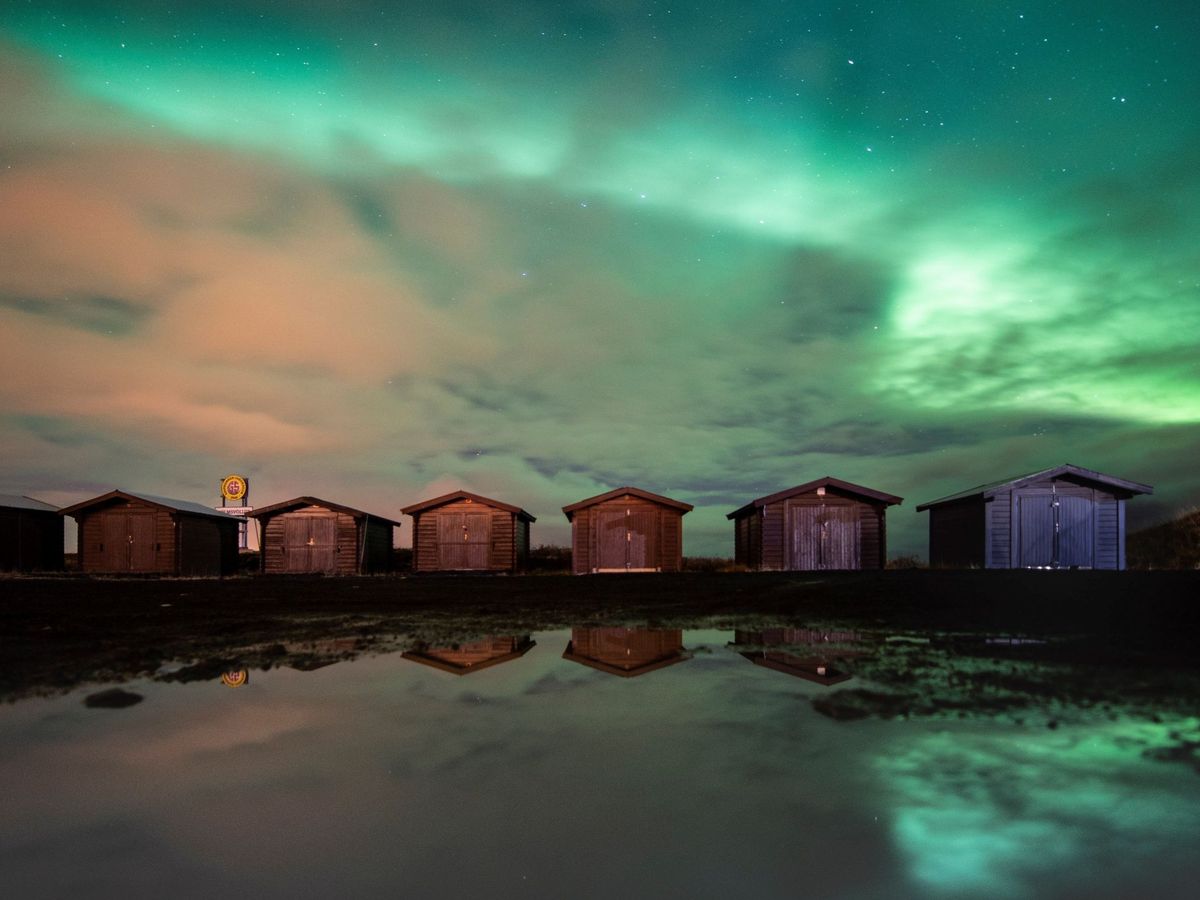 Foto: Auroras boreales en islandia