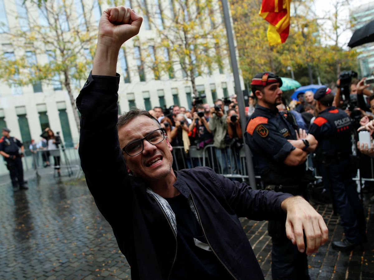 Foto: Josep Maria Jové, en las protestas de Barcelona en 2017. (Reuters)