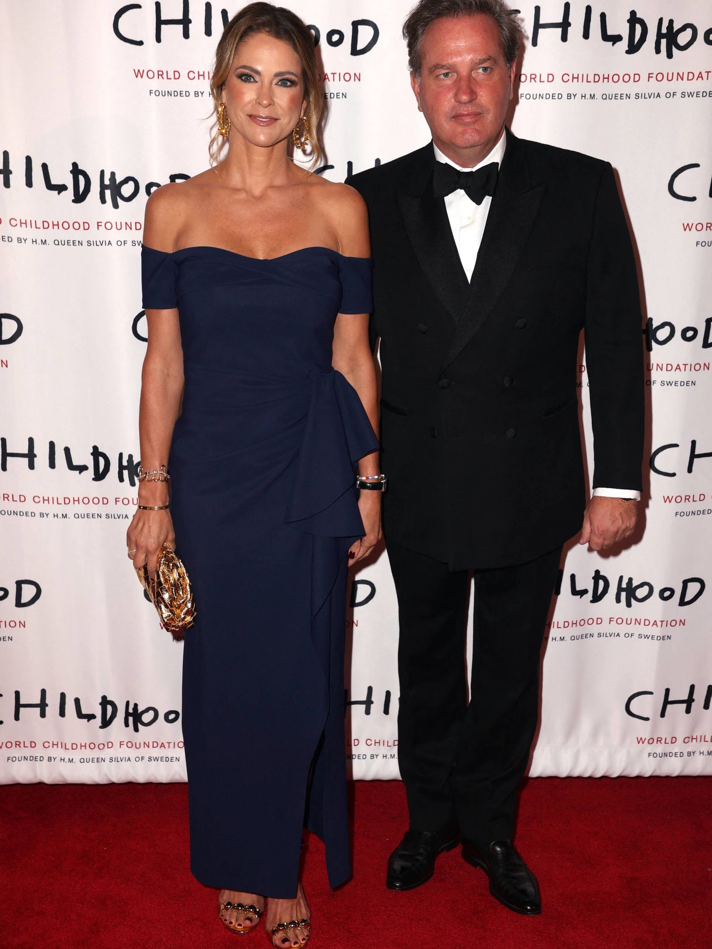 Magdalena de Suecia y su marido, Chris O'Neill, en la gala de la Childhood Foundation. (Gtres)