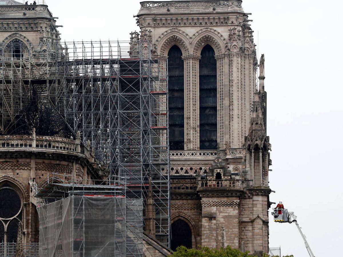 Foto: Las torres y la estructura de Notre Dame se salvaron del incendio del pasado mes de abril