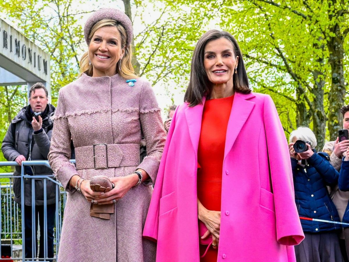 Foto: La reina Letizia y Máxima de Holanda, en Ámsterdam. (Cordon Press)