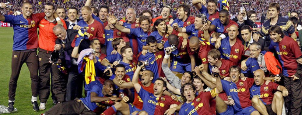 Foto: El Barcelona, campeón de Liga