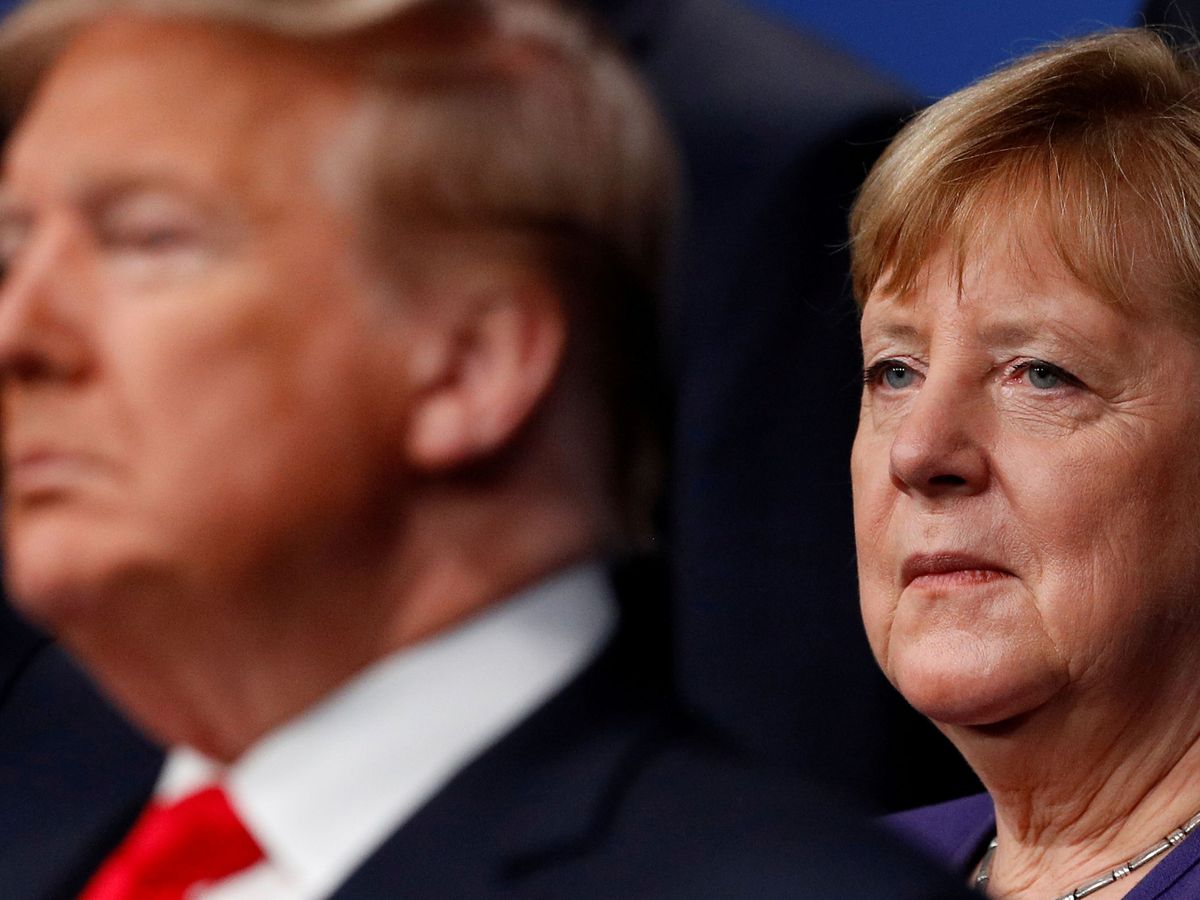 Foto: Donald Trump y Angela Merkel, en 2019. (Reuters)