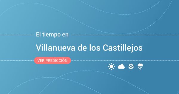 Foto: El tiempo en Villanueva de los Castillejos. (EC)