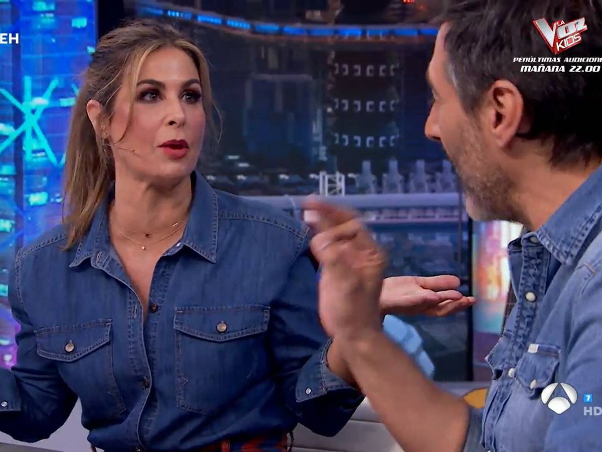 Foto: Nuria Roca y Juan del Val, en 'El hormiguero'. (Antena 3)