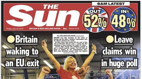 El 'Sun' de Murdoch y los tabloides revientan la campaña del 'remain'