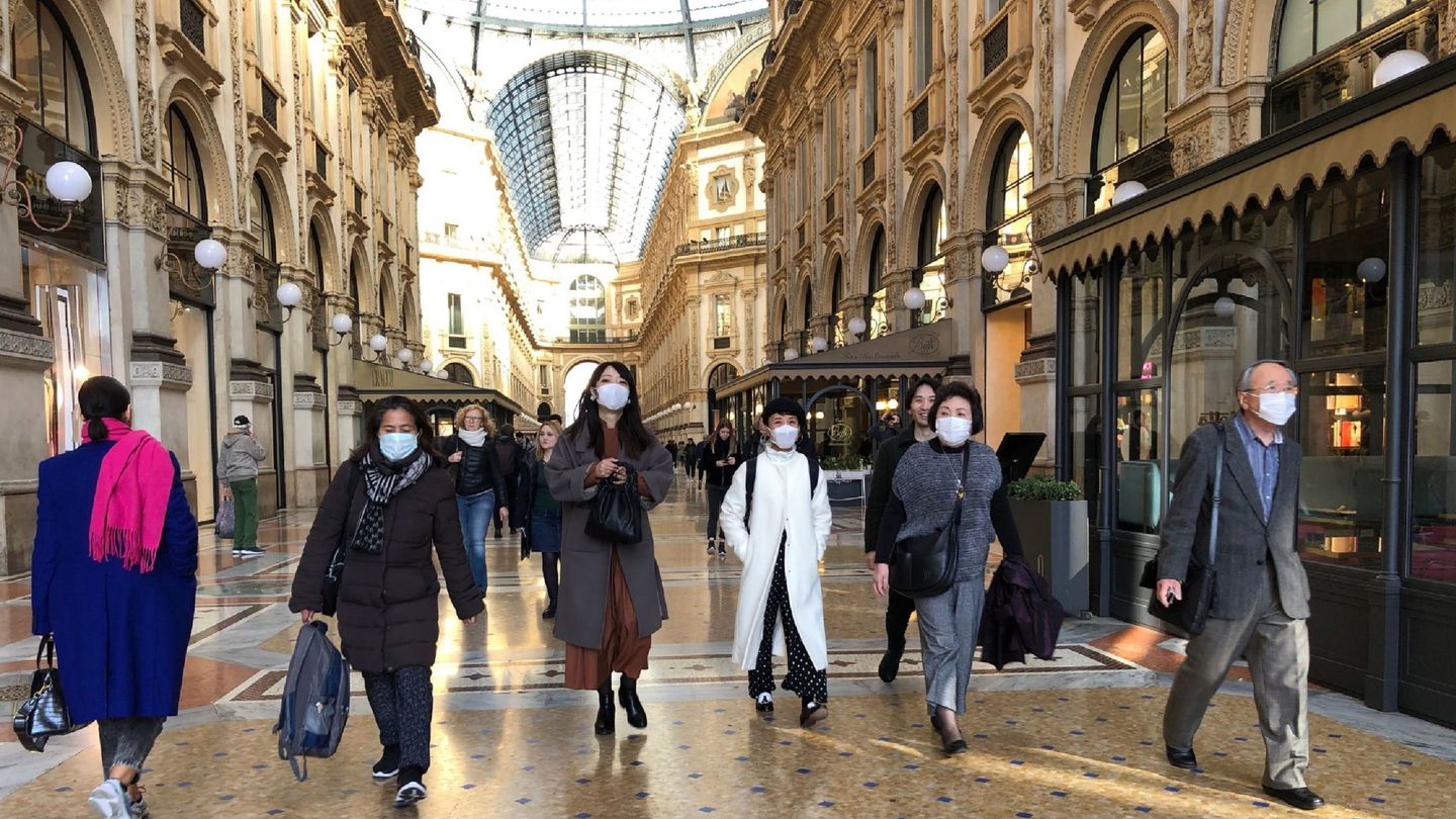 Galleria Vittorio Emanuele en Milán, hoy. (Reuters)