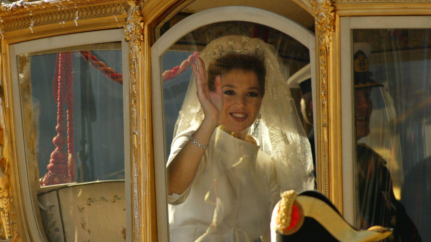 Máxima Zorreguieta, el día de su boda. (Getty/Sion Touhig)