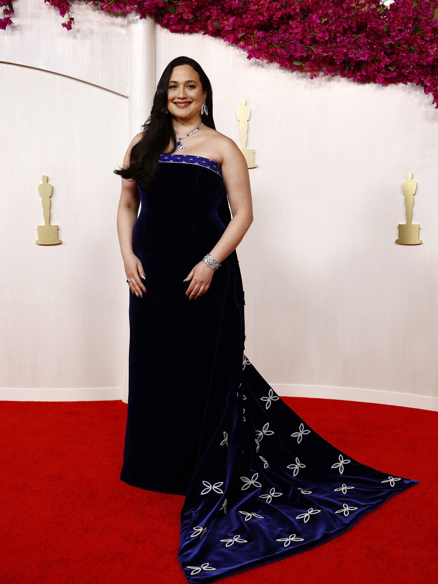 Lily Gladstone poses on the red carpet during the Oscars arrivals at the 96th Academy Awards in Hollywood, Los Angeles, California, U.S., March 10, 2024. REUTERS Sarah Meyssonnier