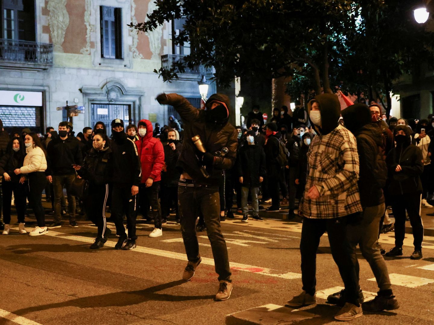 Protestas en el centro de Barcelona. (Reuters)