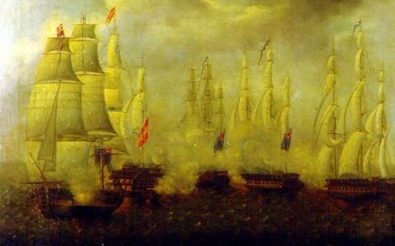 Batalla entre el navío de línea español San Francisco de Asís y tres fragatas y una balandra británicas (25 de enero de 1797)