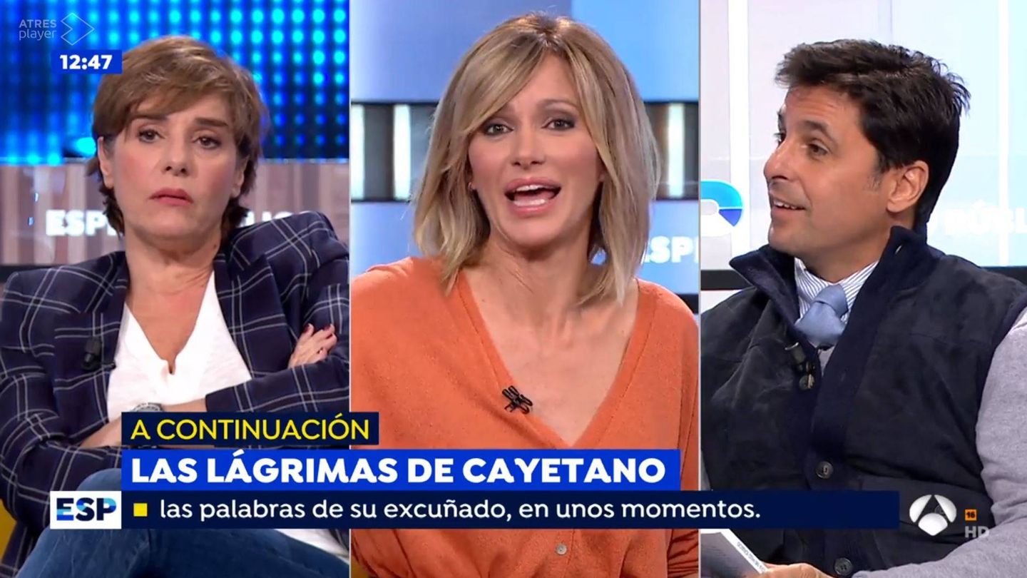 Anabel Alonso, Susanna Griso y Fran Rivera. (Atresmedia Televisión)