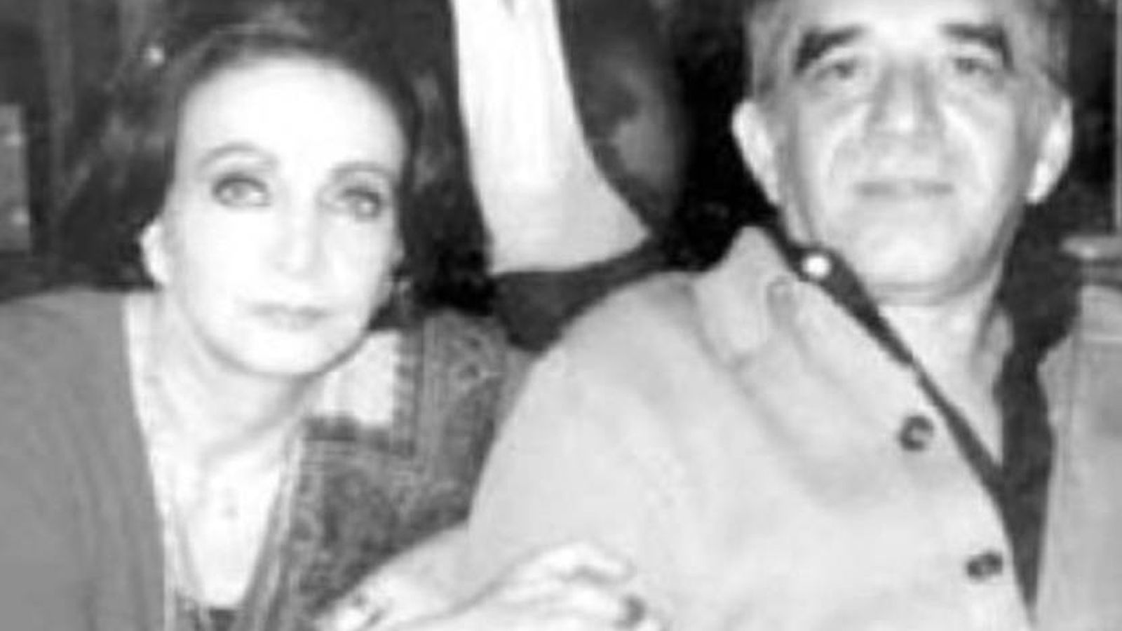 Foto: María Luisa Elío y Gabriel García Márquez