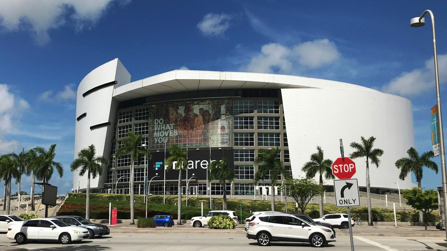 El coliseo Miami Arena, la casa del equipo de baloncesto Miami Heats. (EFE/Ana Rosa Mengotti)