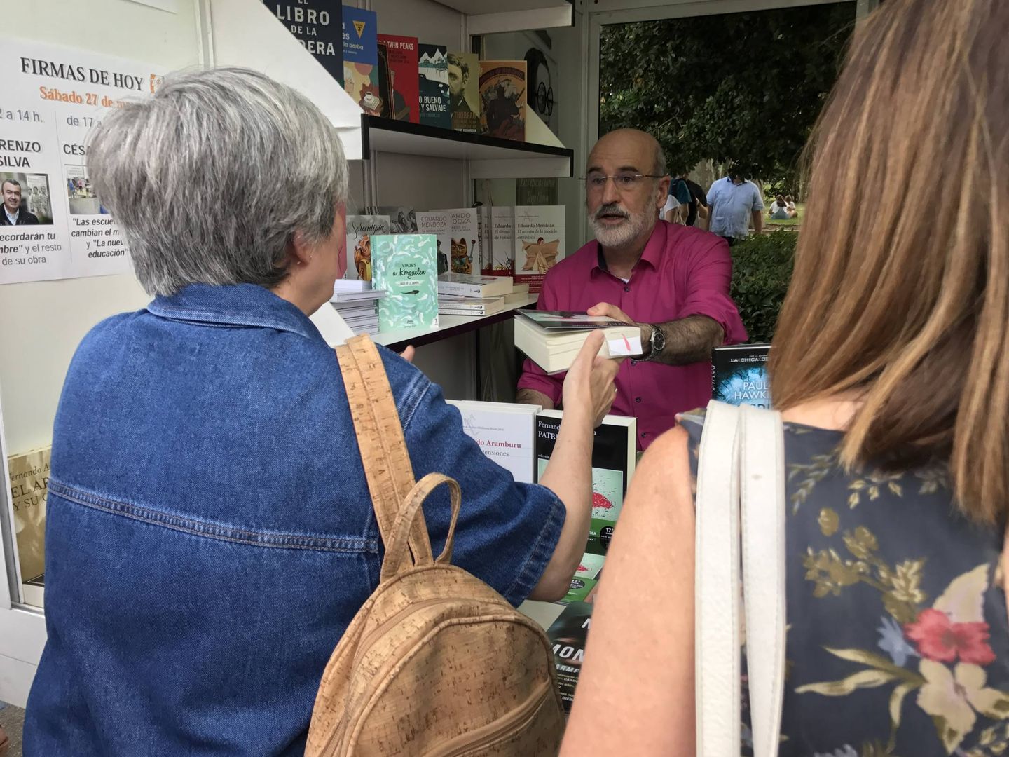 Fernando Aramburu es la estrella de esta edición de la Feria del Libro (J.E.)