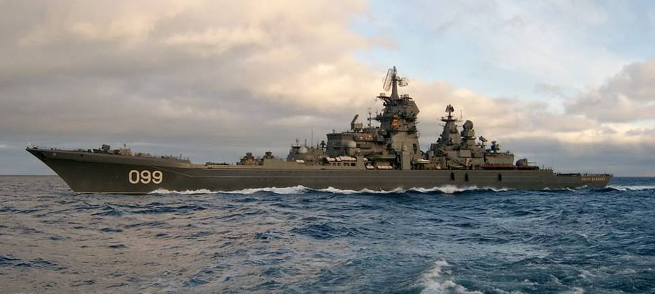 El crucero de combate ruso Almirante Najímov, de la clase Kirov, que se actualizará en los próximos años. 