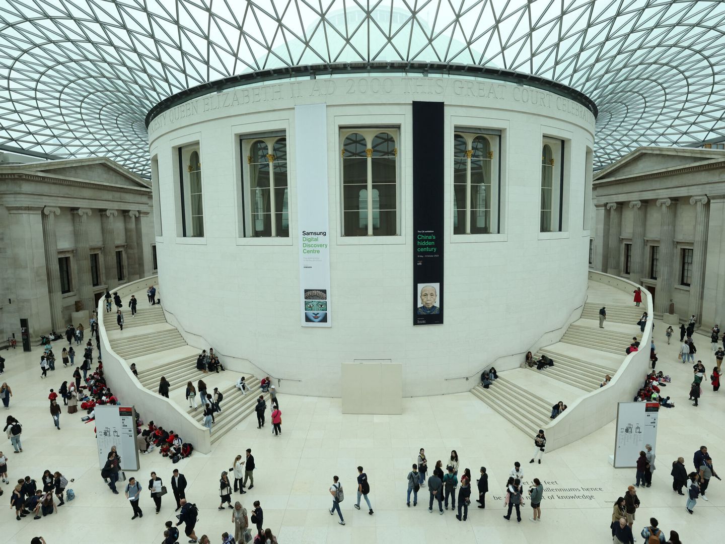 El atrio del Museo Británico, diseñado por el arquitecto Norman Foster. EFE