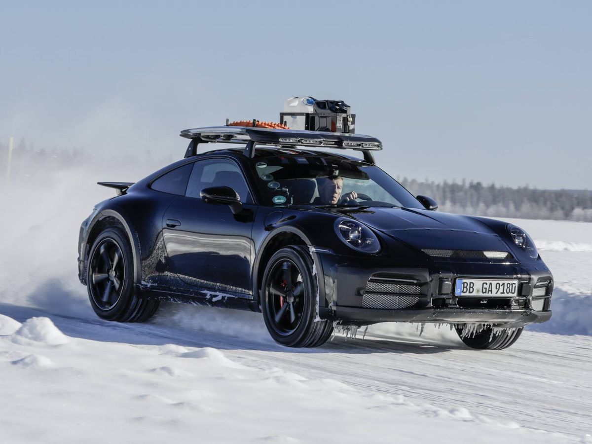 Foto: También se ha probado sobre hielo y nieve, por ejemplo en Suecia. (Porsche)