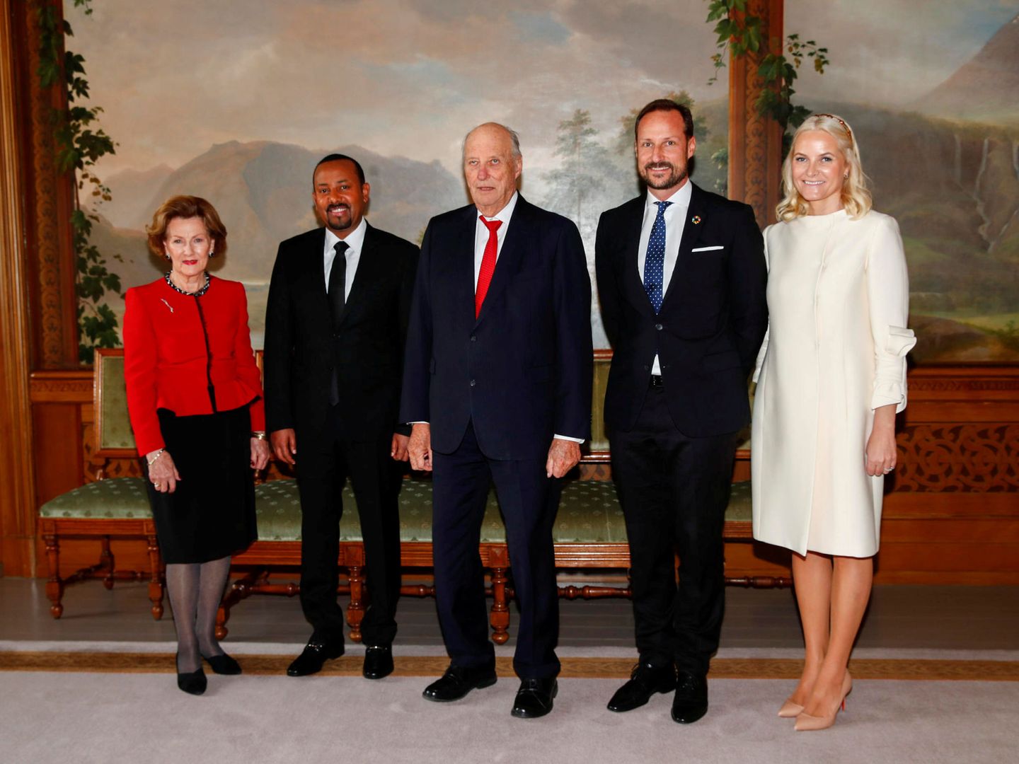 Los reyes y los príncipes de Noruega, el pasado diciembre. (Reuters)