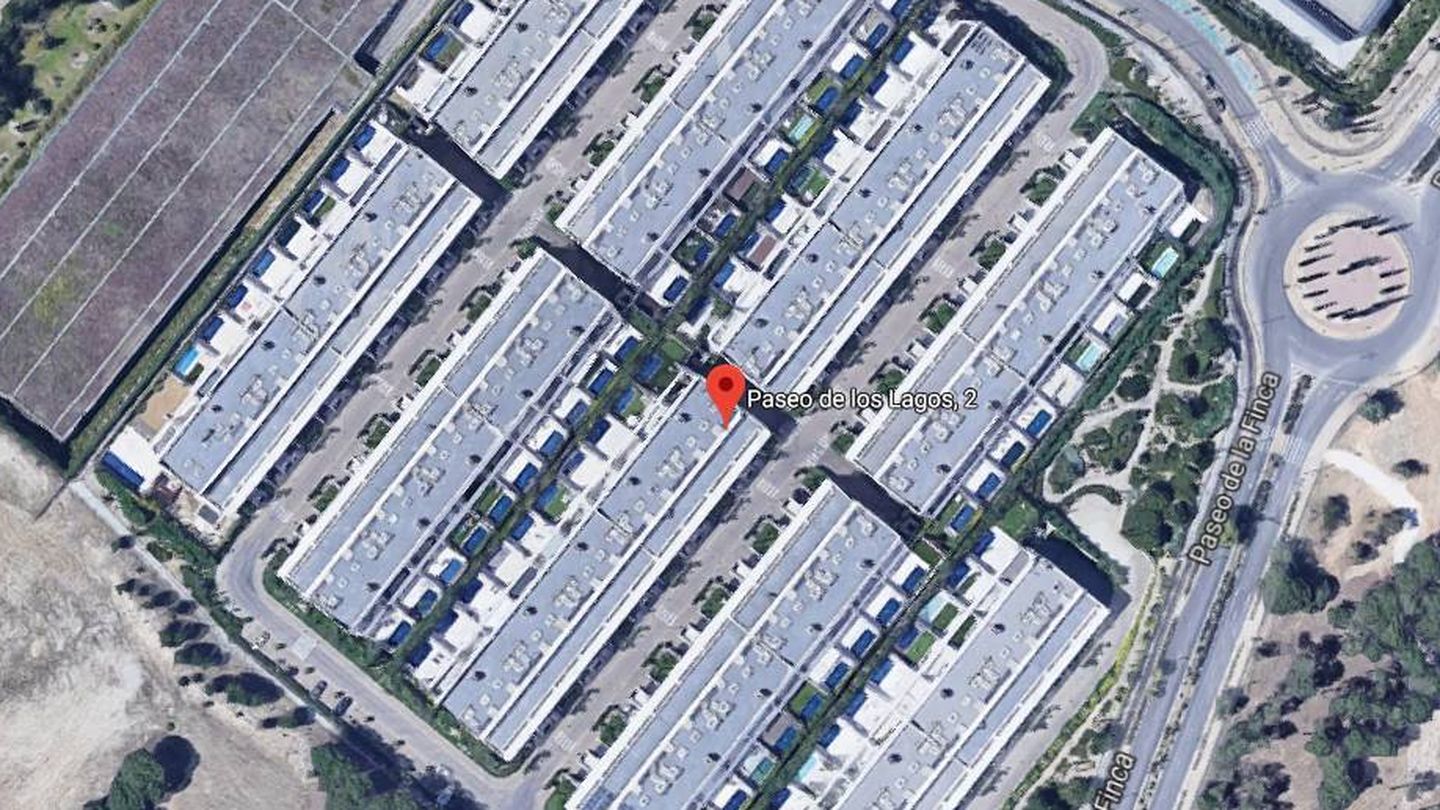 Vista aérea de la casa en Pozuelo de Alarcón. (Google Maps)