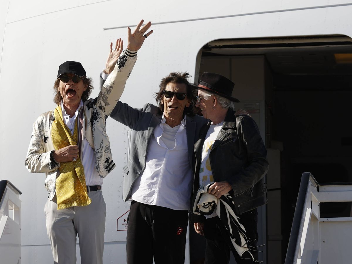 Foto: The Rolling Stones, a su llegada a Madrid. (EFE/Mariscal)