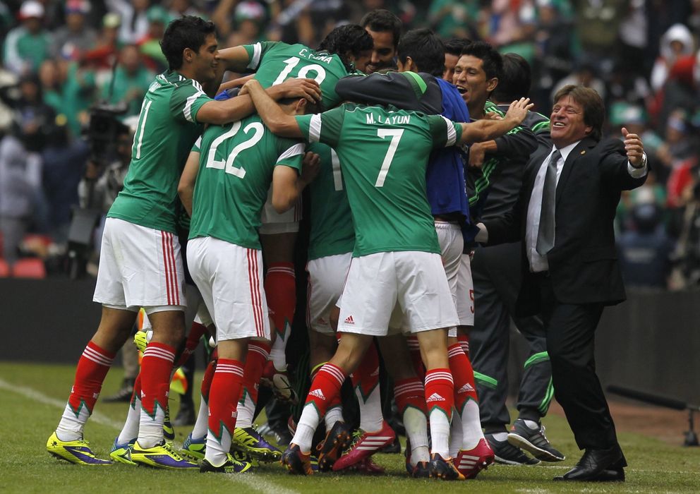 Foto: La selección mexicana celebra uno de los goles ante Panamá (Reuters).