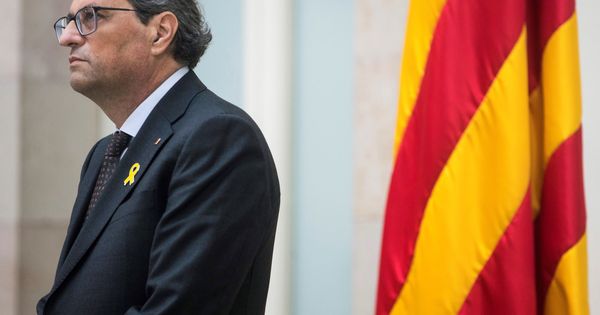 Foto: El presidente de la Generalitat de Cataluña, Quim Torra, en una imagen del viernes. (EFE)