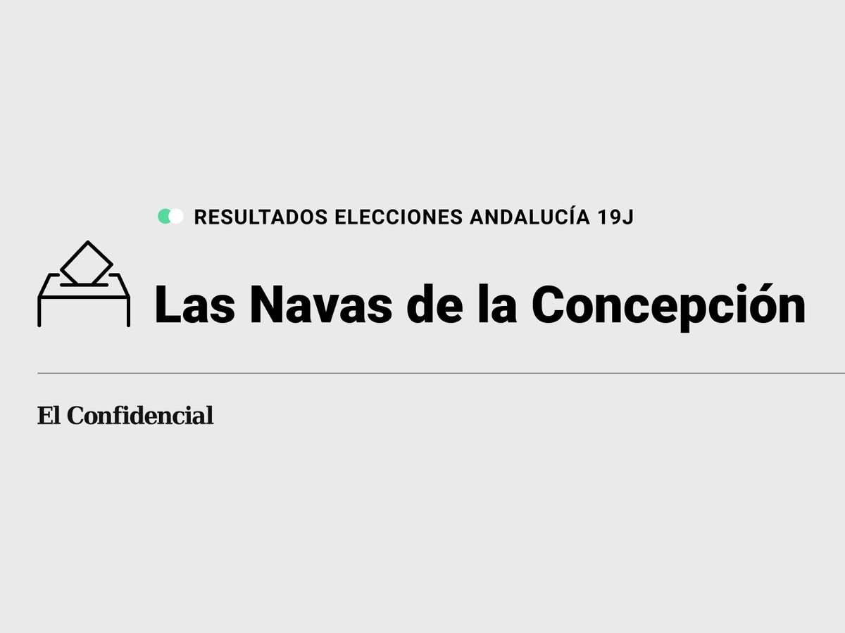 Foto: Resultados en Las Navas de la Concepción, Sevilla, de las elecciones de Andalucía 2022 este 19-J (C.C./Diseño EC)
