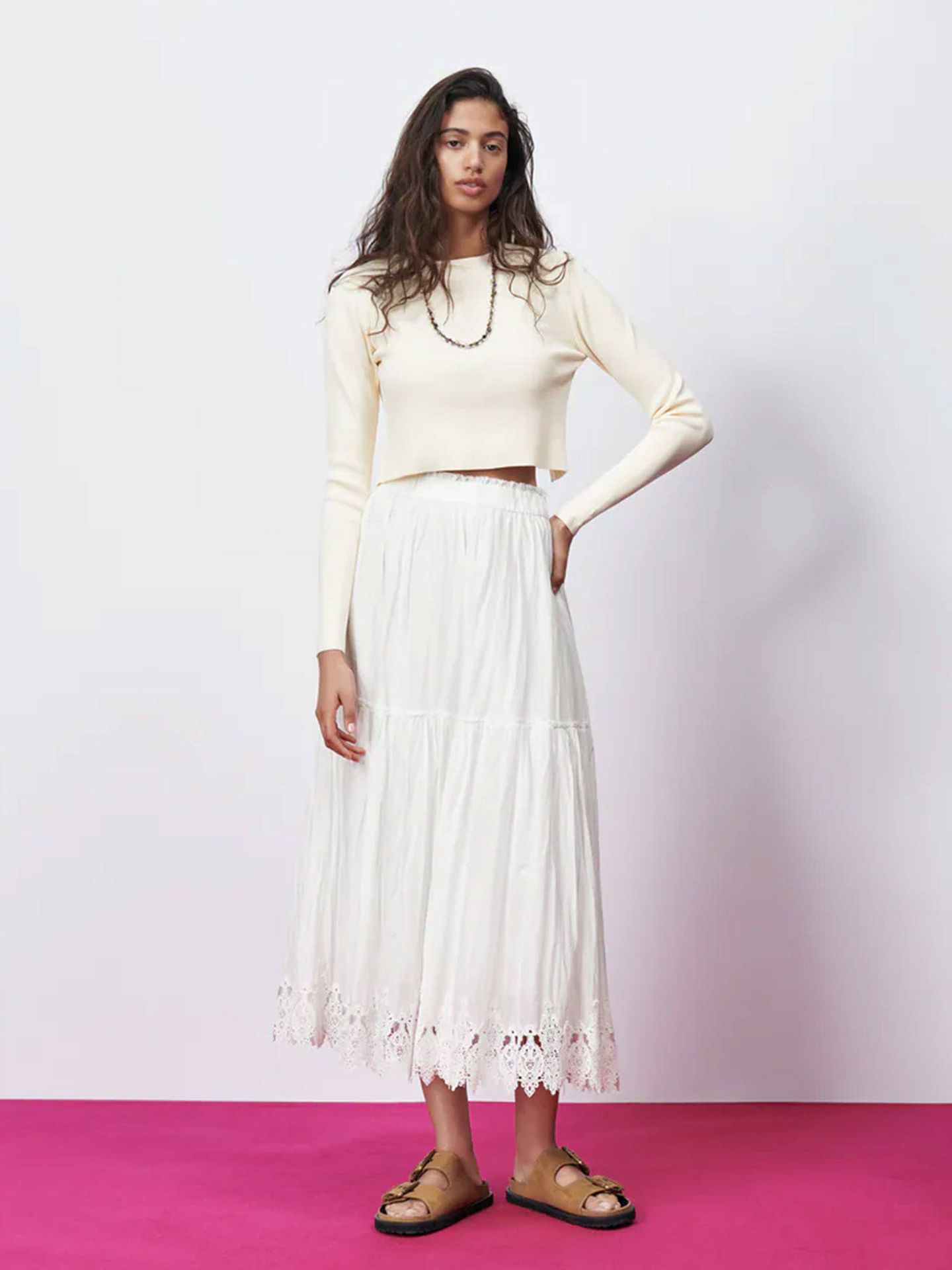 grueso Alacena público 4 faldas largas de Zara cómodas, bonitas y a precio asequible