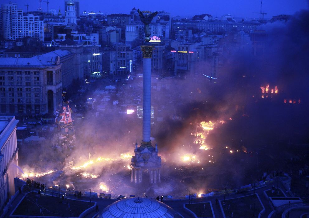 Foto: La plaza de la Independencia en Kiev, Ucrania (Reuters)