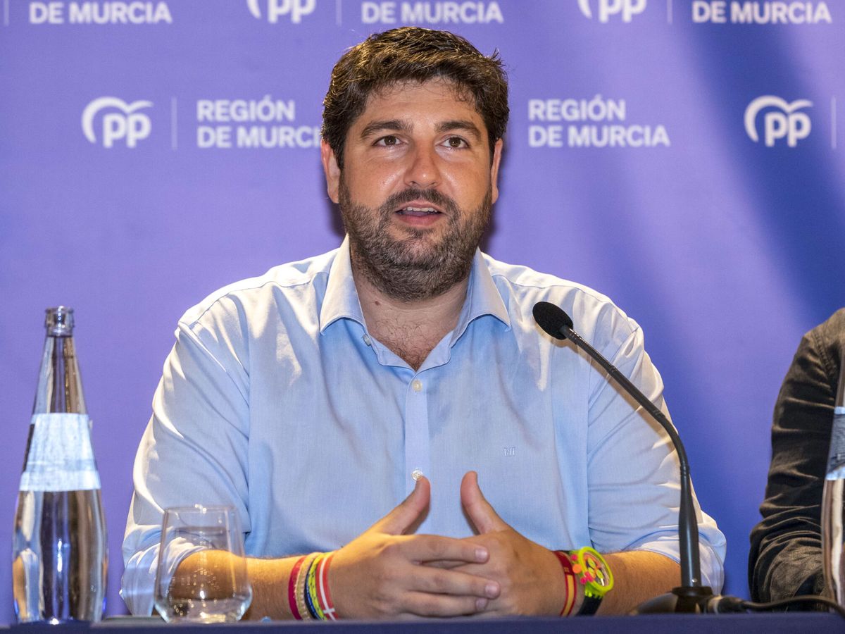Foto: Fernando Lípez Miras, presidente en funciones de Murcia. (EFE/Marcial Guillén)