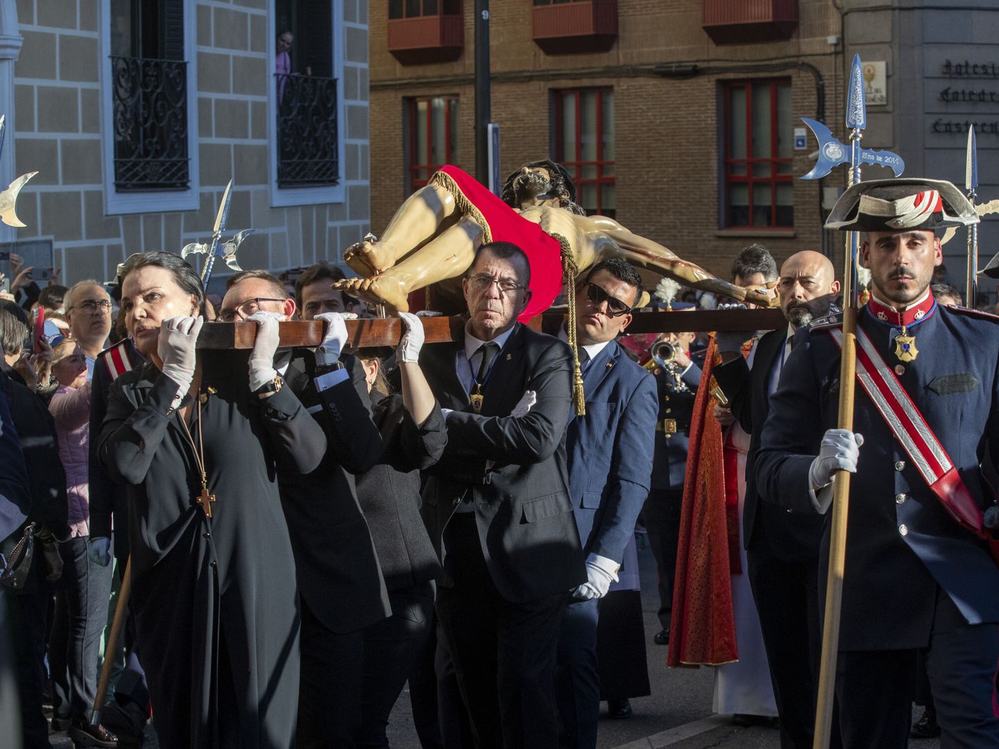 Procesión del Cristo de los Alabarderos en Madrid. (EFE/J.P. Gandul) 