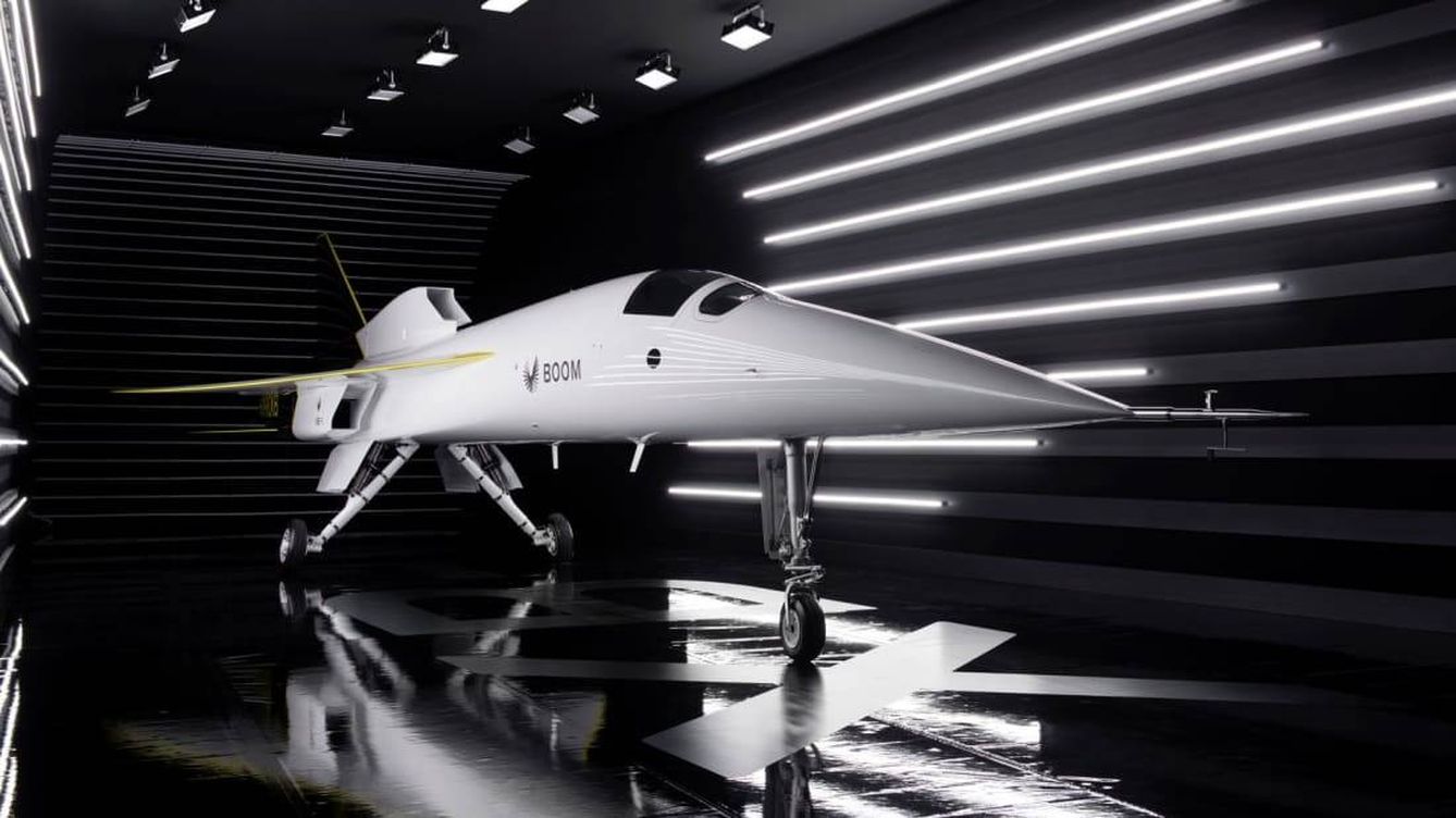 Foto: El XB-1, un prototipo a escala 1:3 del Overture. (Boom Supersonic)