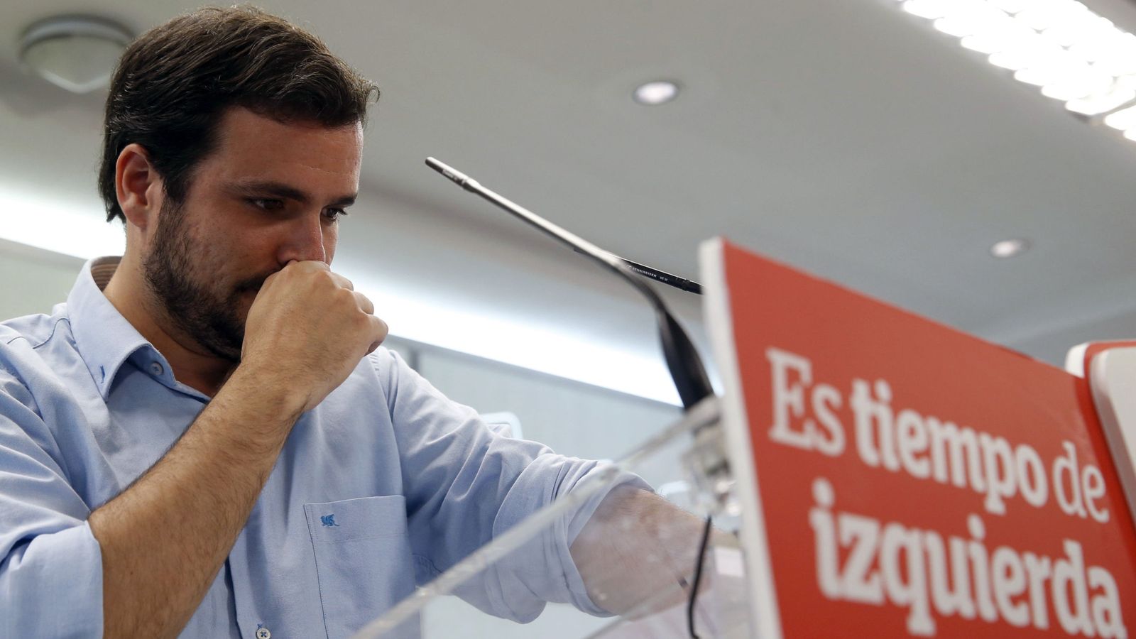 Foto: Alberto Garzón defiende la confluencia con Podemos (Efe).