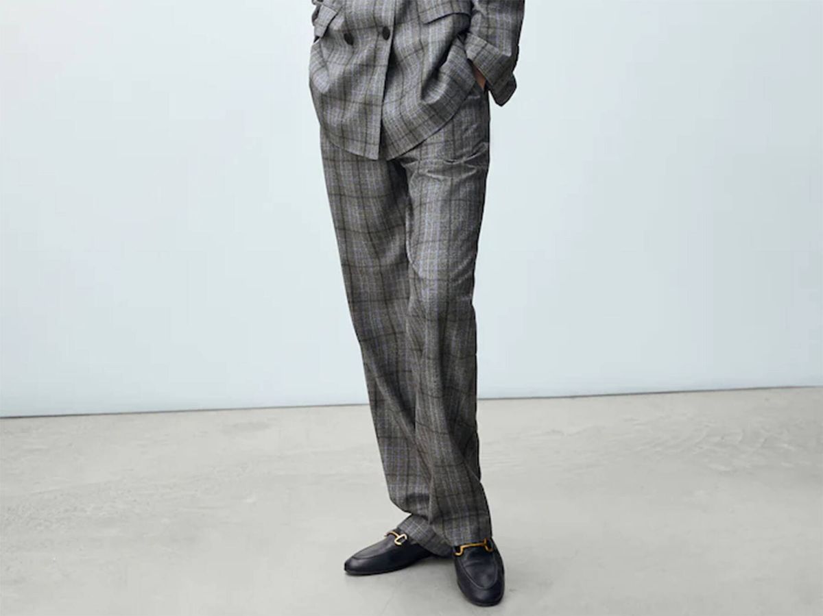 Foto: El pantalón de cuadros de Massimo Dutti ideal para un look working. (Cortesía)