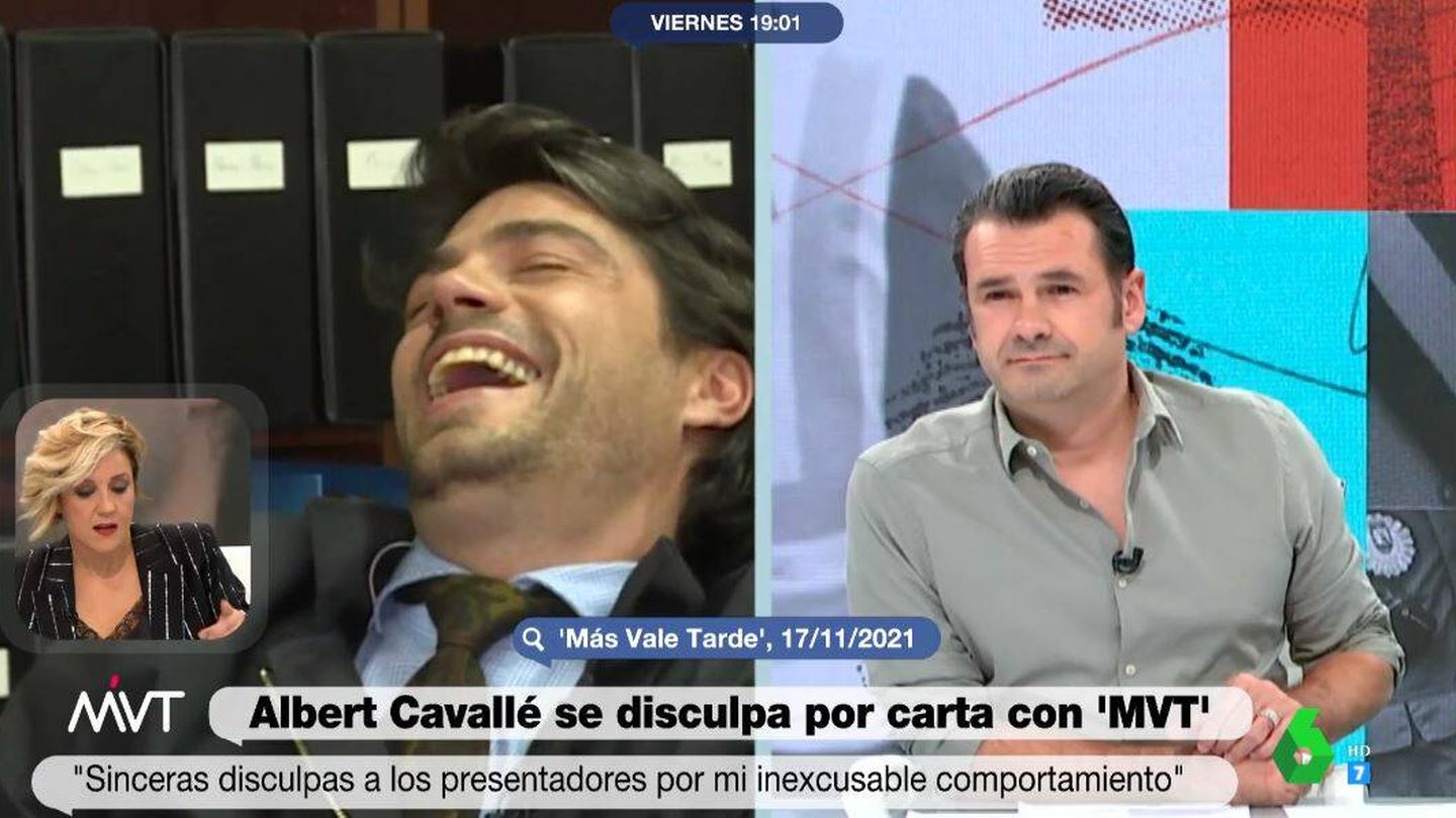Albert Cavallé e Iñaki López en 'Más vale tarde'. (Atresmedia Televisión)